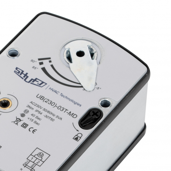 Электропривод с возвратной пружиной SHUFT UB(230)-03T-MD