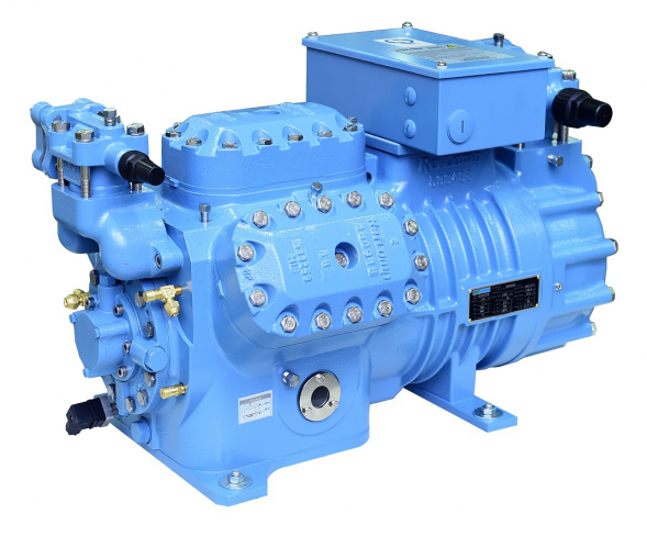 Двухступенчатый поршневой полугерметичный компрессор с масляным насосом SB4C-3000