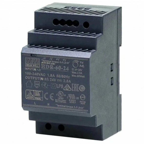 Блок питания HDR-60-24 MW LPF