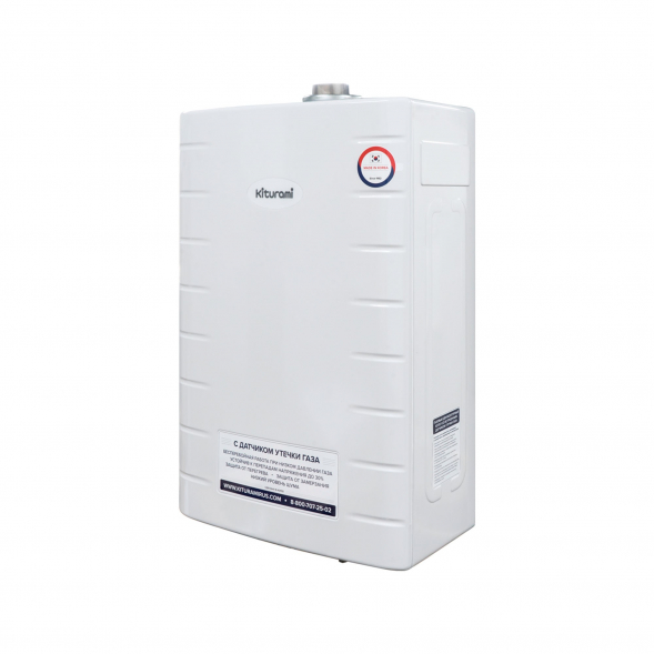 Котел газовый KITURAMI World Alpha-18 настенный, 2 конт., закр.кам.сгор., с выносным п/у
