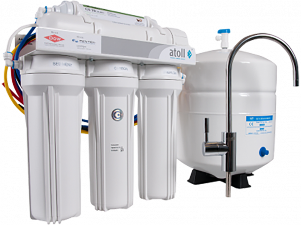 Система обратного осмоса atoll A-575m STD (5 ступеней, про-ть 195 л/сутки, с минерализатором)