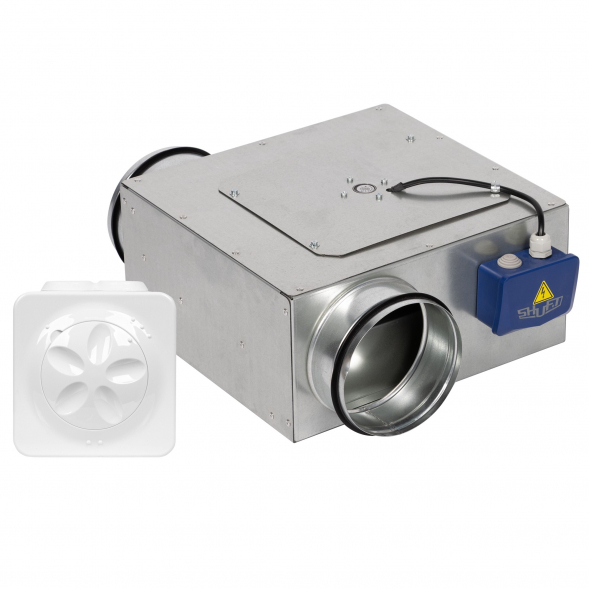 Комплект вентилятор компактный канальный SLIM 160 VIM и SRE-2,5 плавный регулятор скорости