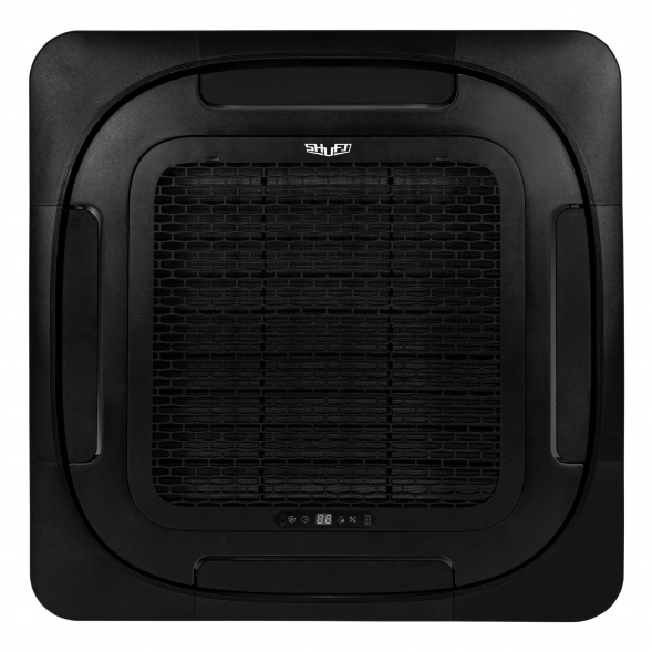 Комплект SHUFT SFLC_C-24HN1_V2_BL полупромышленной сплит-системы, кассетного типа (черная панель)