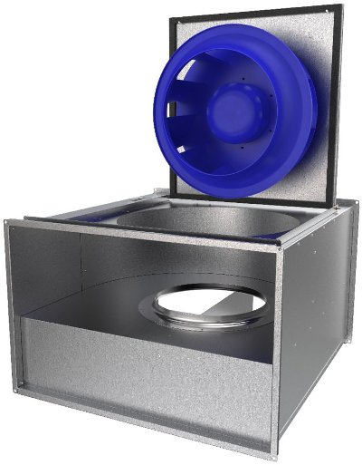 Канальный прямоугольный вентилятор Systemair RS 100-50 L3 sileo