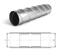 Воздуховод круглый из оцинкованной стали