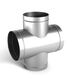 Крестовина из оцинкованной стали для воздуховодов