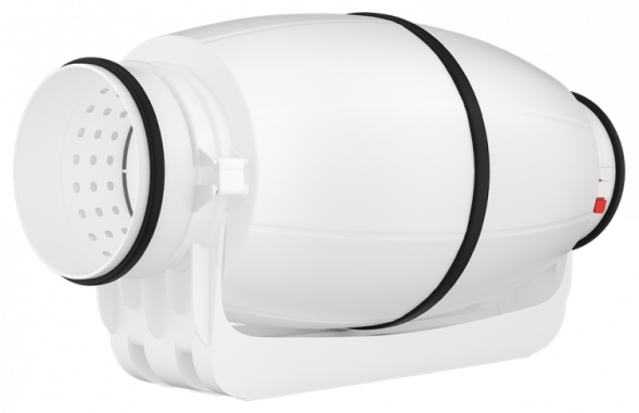 Круглый канальный вентилятор в шумоизолированном корпусе серии LS-125-V