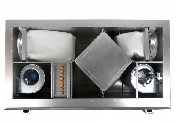 Компактная приточно-вытяжная установка с пластинчатым рекуператором Brissago HPW 2000