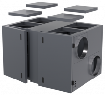 Компактная приточно-вытяжная установка ZPVR-N 1200 UER EC A