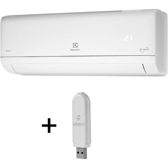 Сплит-система инверторного типа Electrolux Skandi DC EACS/I-07HSK/N3_24Y комплект с Wi-Fi донглом