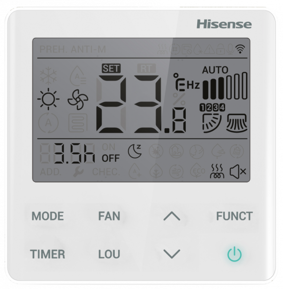 Индивидуальный проводной пульт Hisense YXE-E01U(E)
