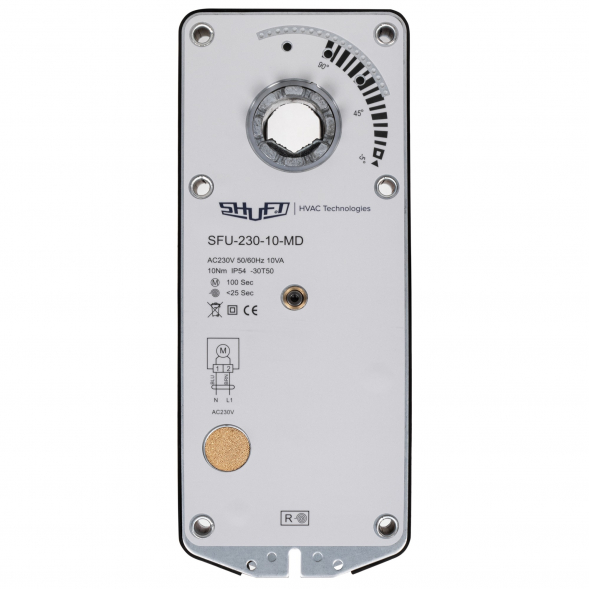 Электропривод с возвратной пружиной SHUFT SFU-230-10-MD