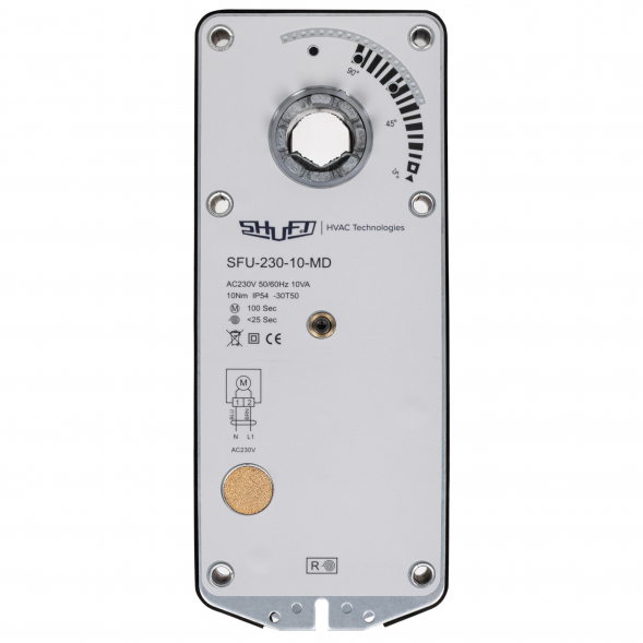 Электропривод с возвратной пружиной SHUFT SFU-230-10-MD