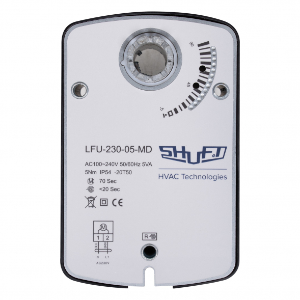 Электропривод с возвратной пружиной SHUFT LFU-230-05-MD