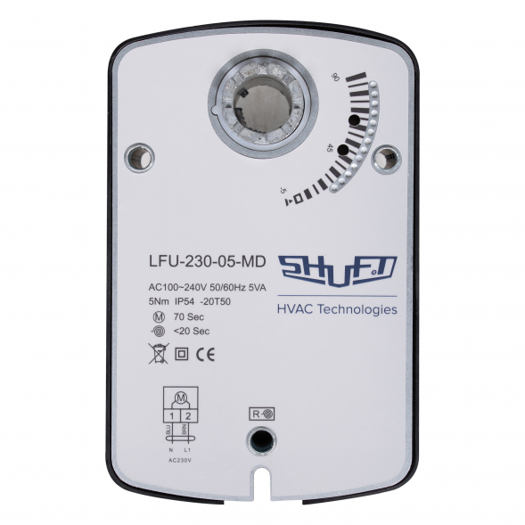Электропривод с возвратной пружиной SHUFT LFU-230-05-MD