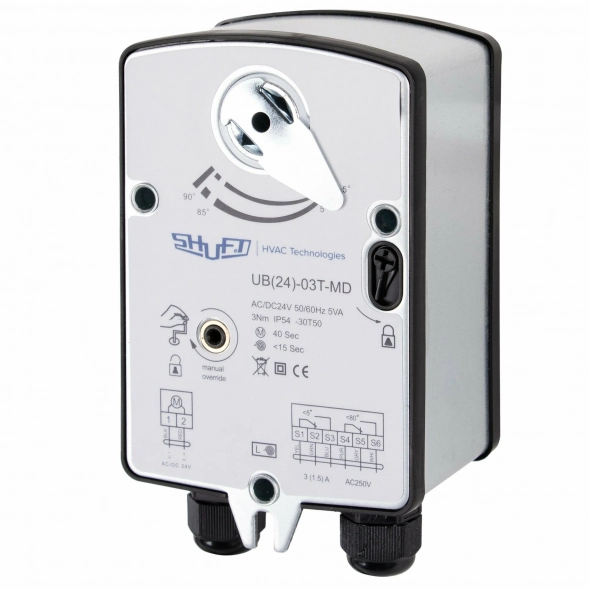 Электропривод с возвратной пружиной SHUFT UB(24)-05T-MD